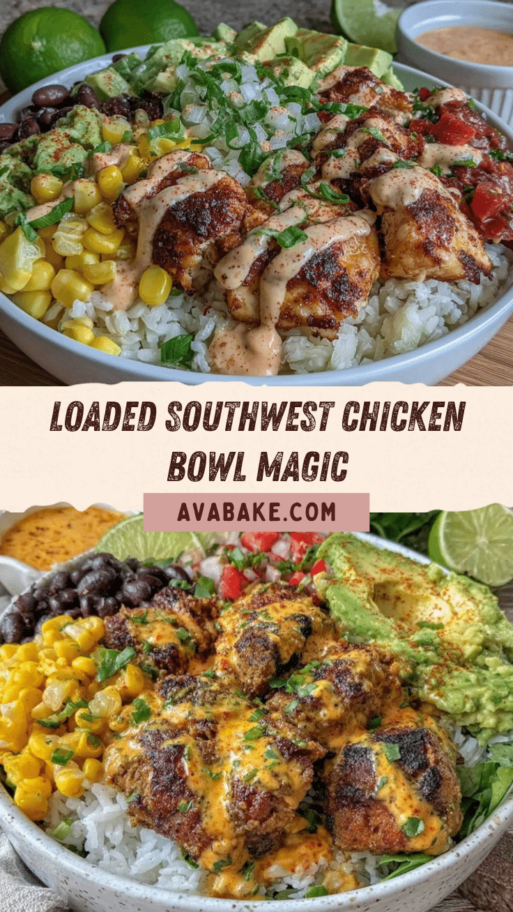 Southwest Chicken Burrito Bowls recipe
