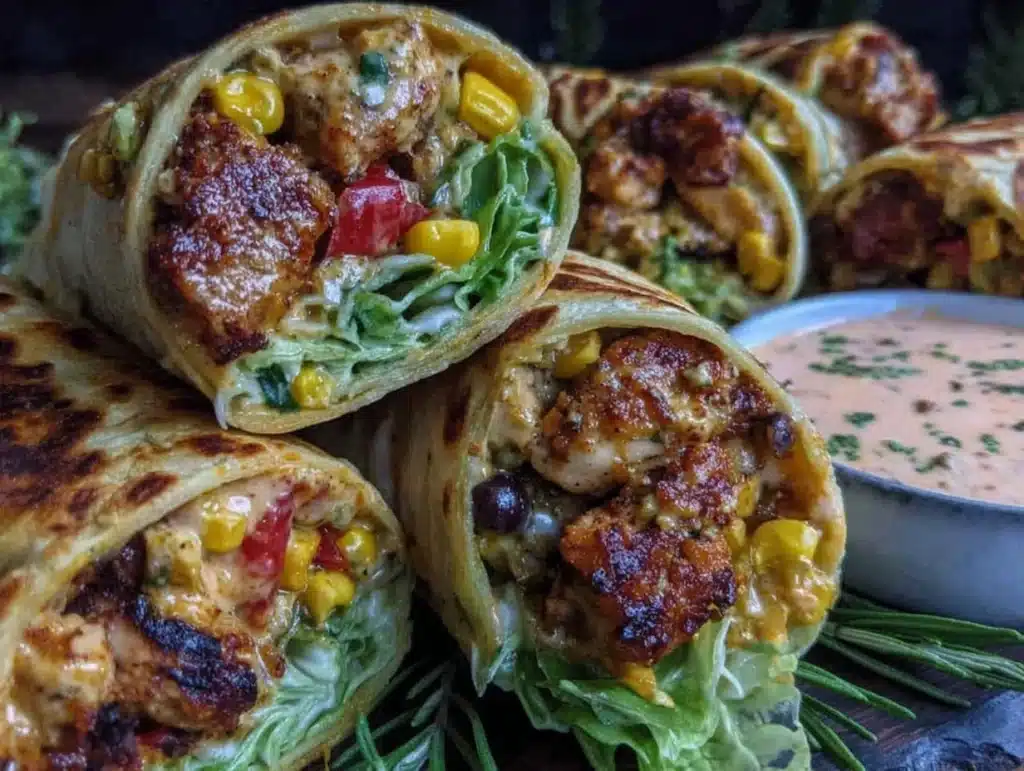 Southwest chicken wraps - featured image