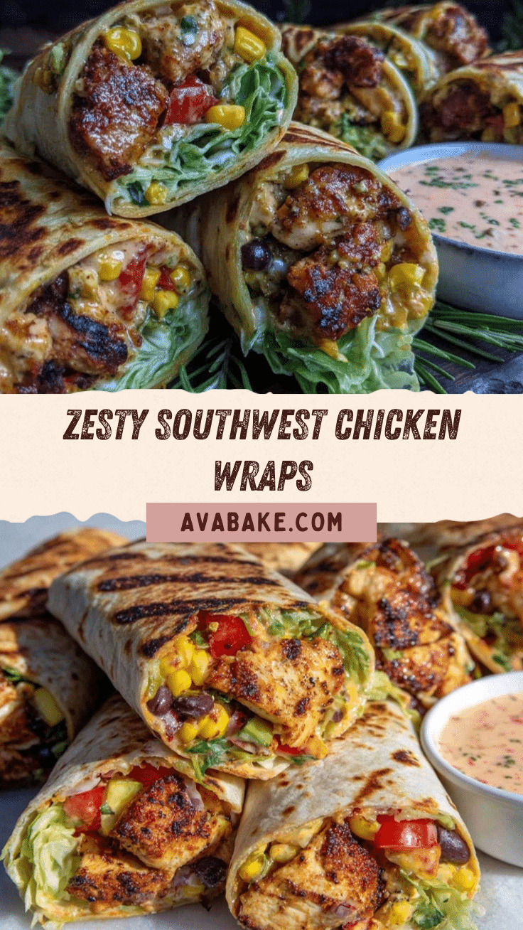 Southwest chicken wraps recipe