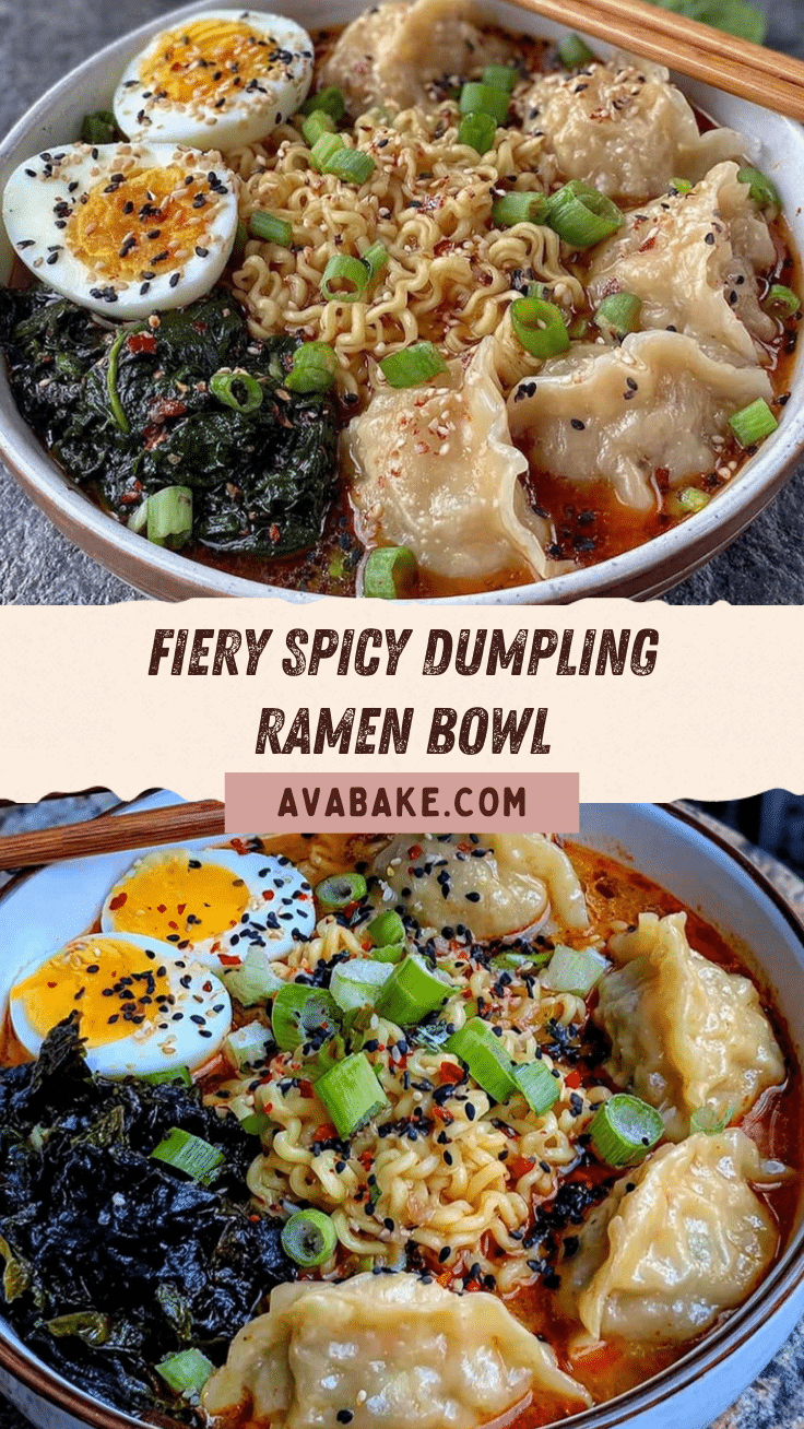 spicy dumpling ramen bowl recipe