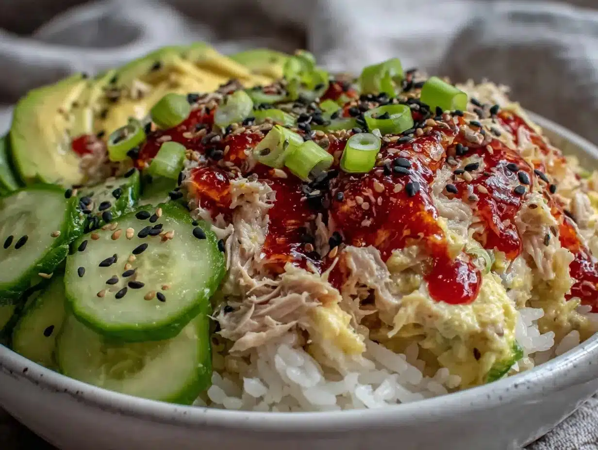 spicy tuna rice bowls preparation steps