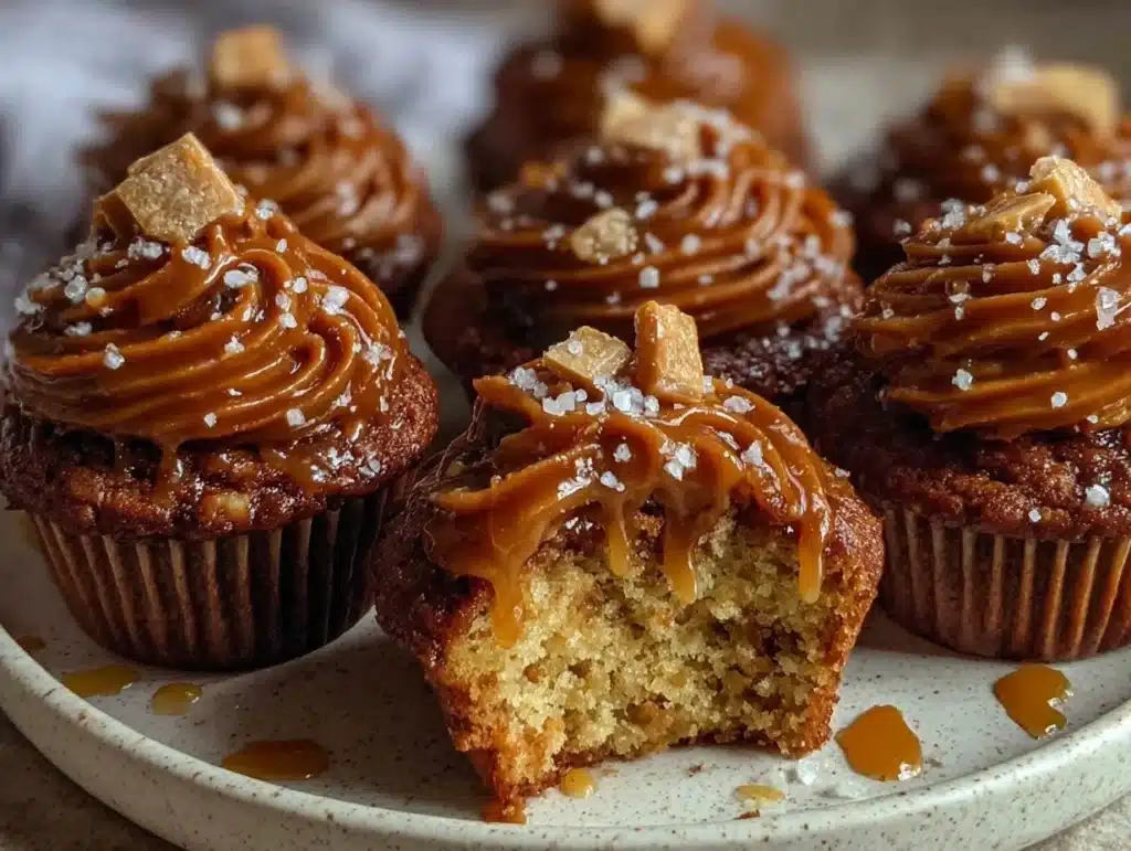 sticky toffee cupcakes - featured image
