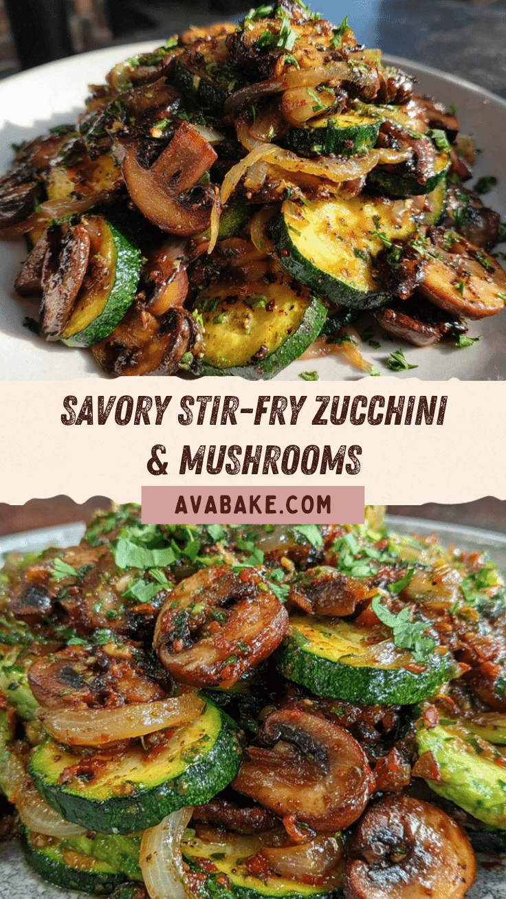 stir fry zucchini with mushrooms recipe