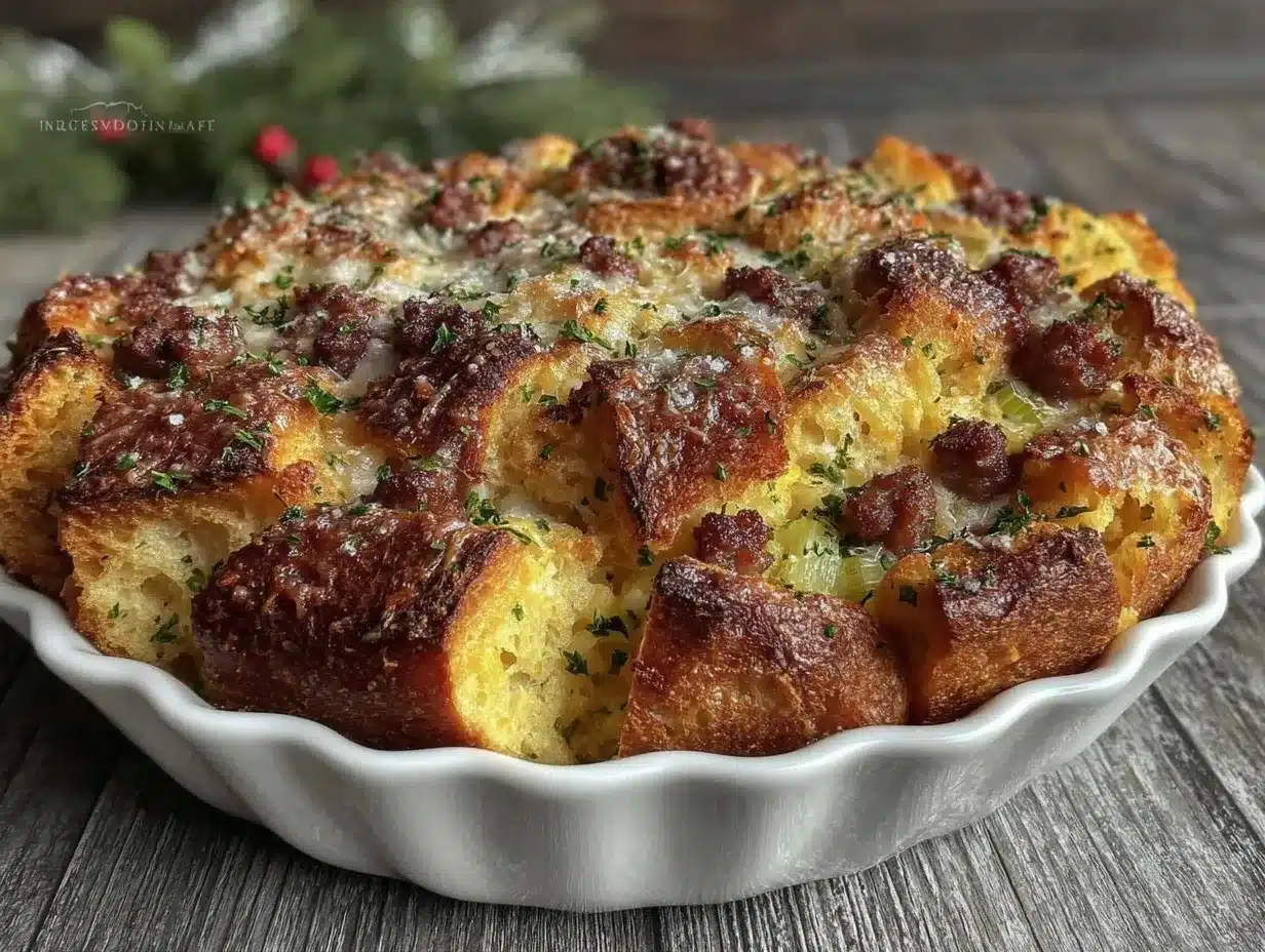 Thanksgiving stuffing preparation steps