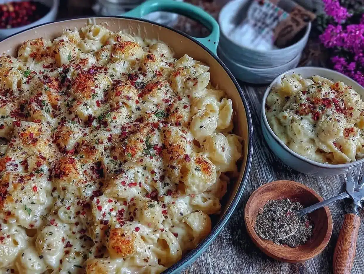 white cheddar mac and cheese preparation steps