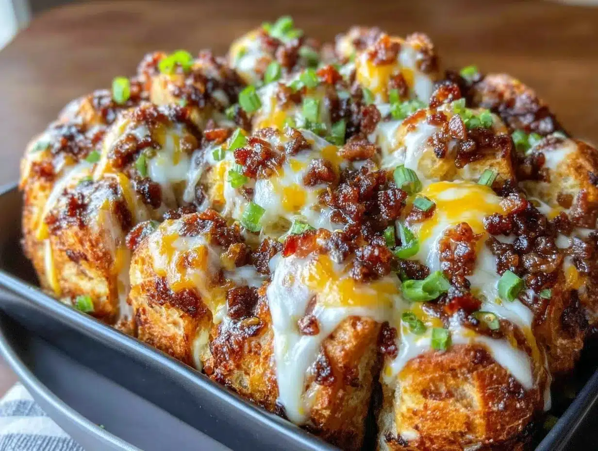 bacon jalapeno popper pull-apart bread preparation steps