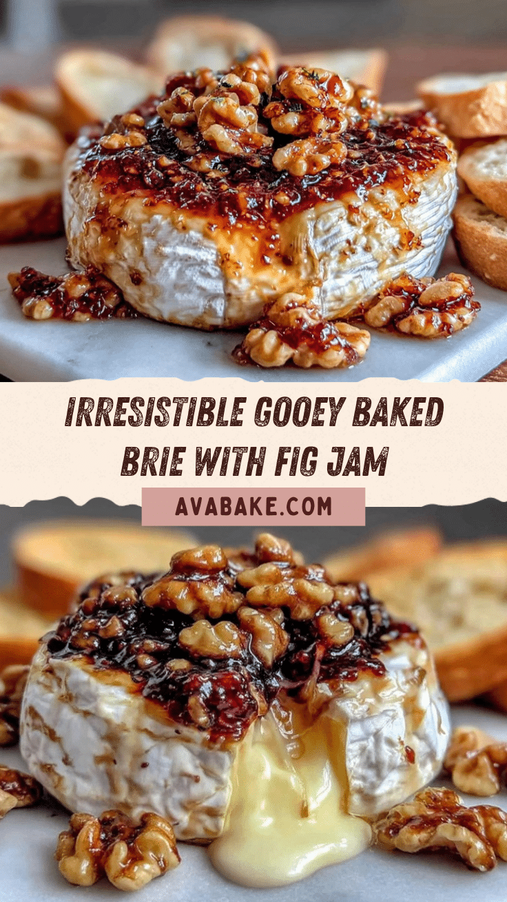 baked brie with fig jam and walnuts recipe