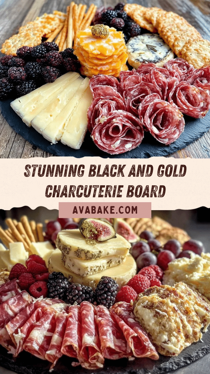 Black and Gold Charcuterie Board recipe