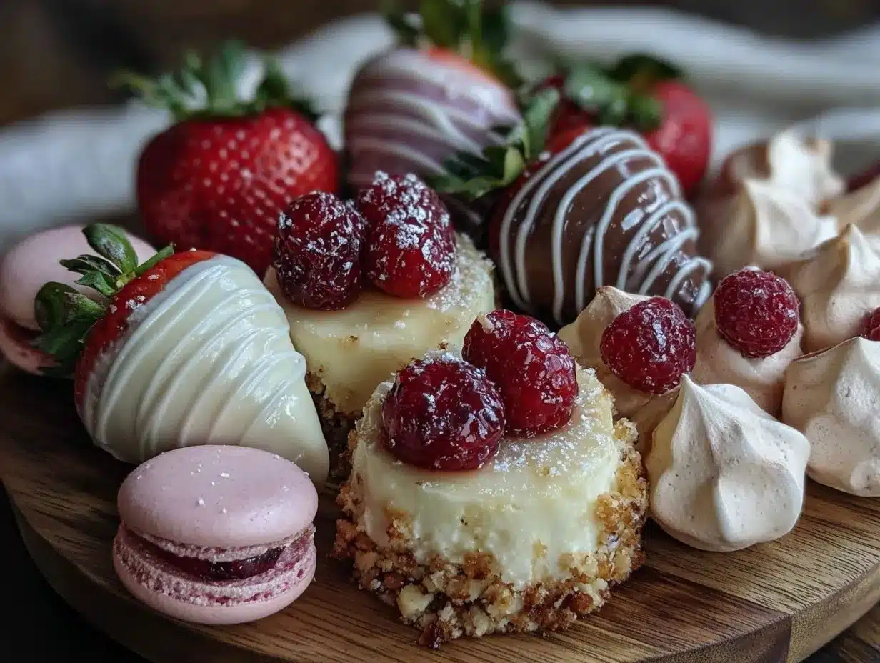 blush dessert charcuterie board preparation steps