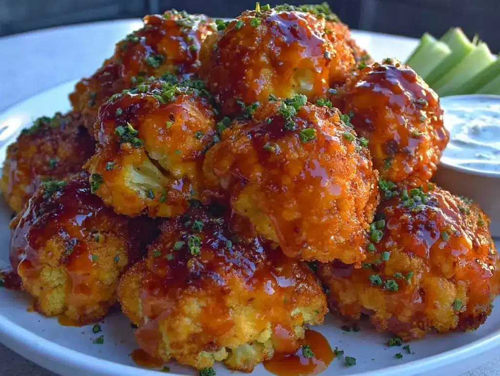 buffalo cauliflower bites - featured image