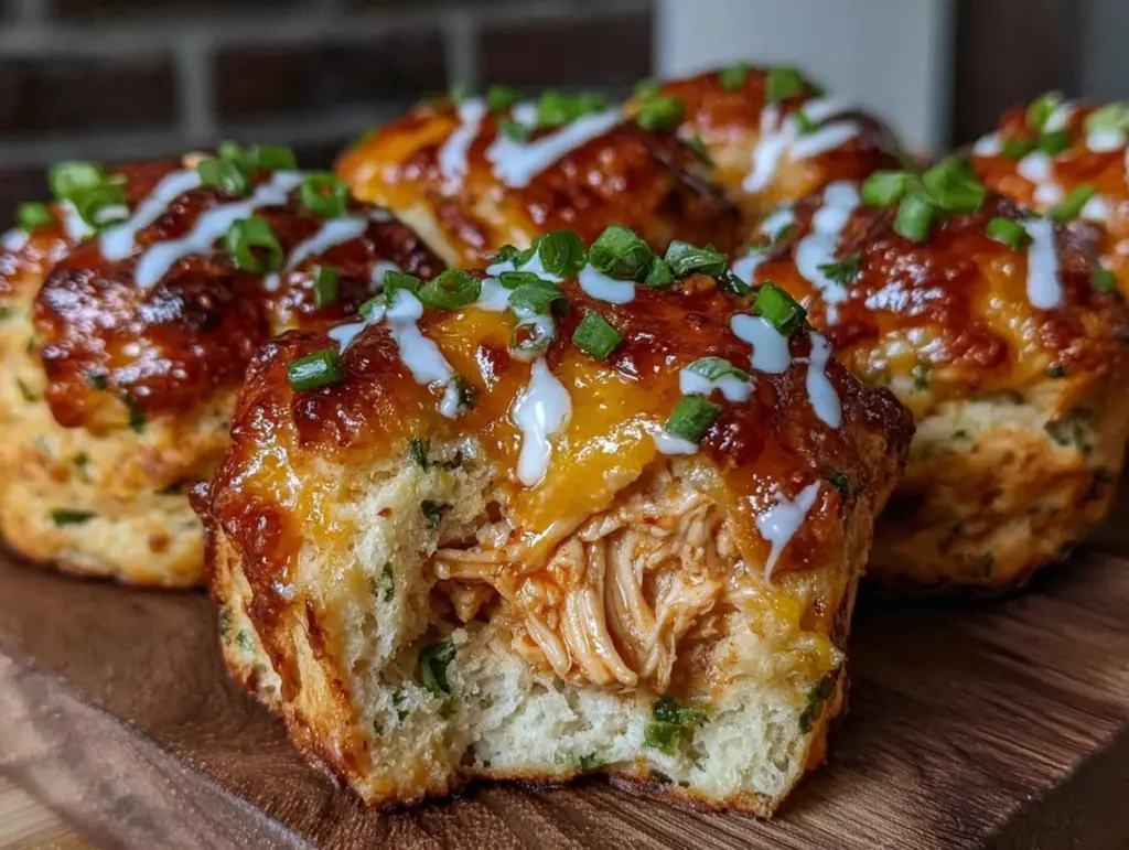 buffalo chicken cheddar biscuit bites - featured image