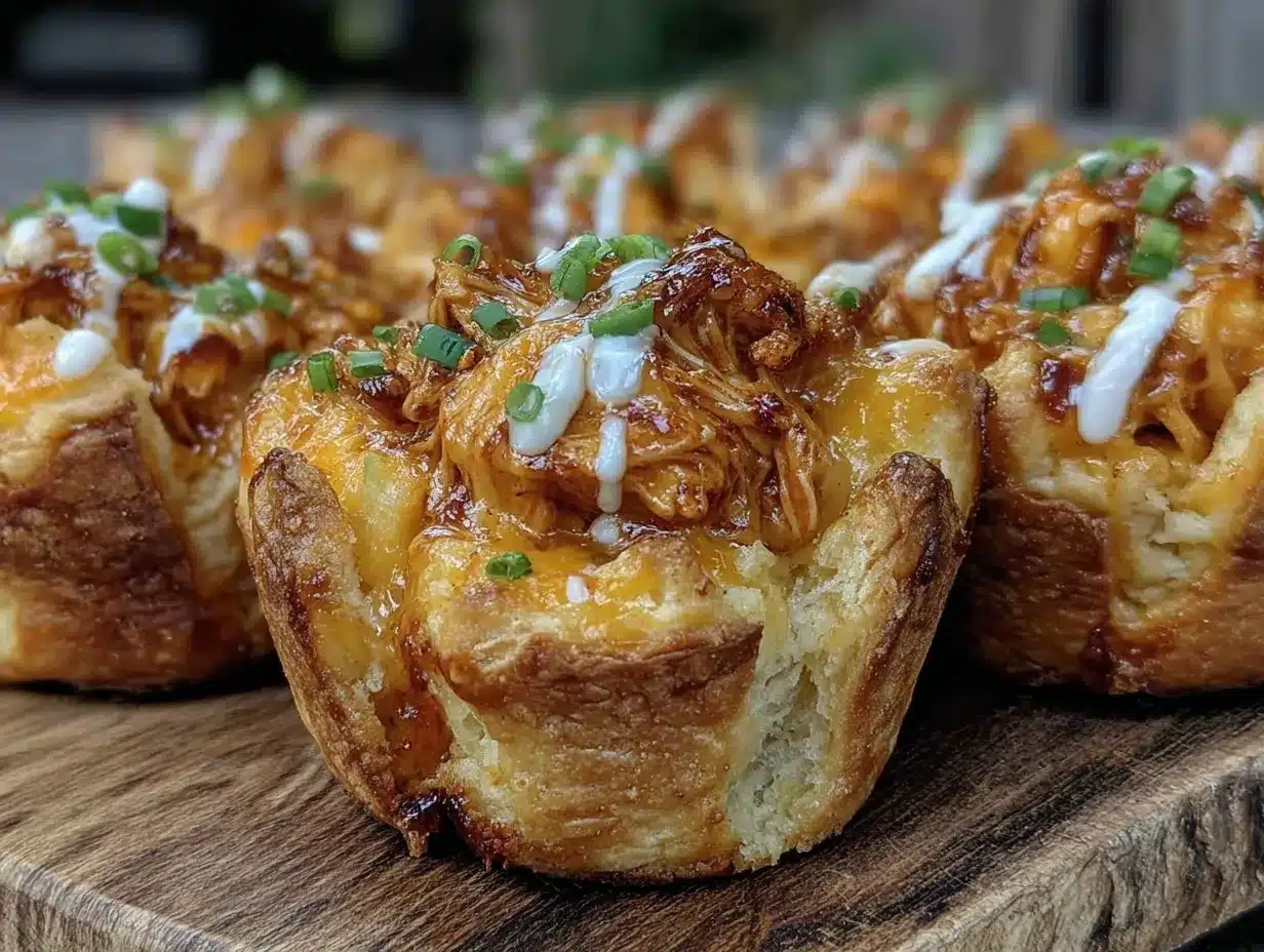 buffalo chicken cheddar biscuit bites preparation steps