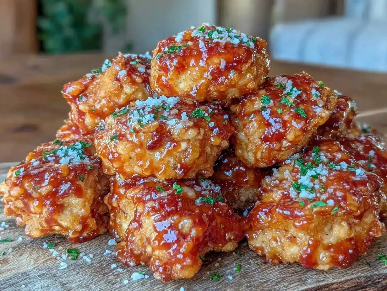 buffalo parmesan chicken poppers preparation steps