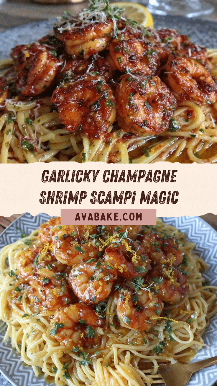 Champagne Shrimp Scampi recipe