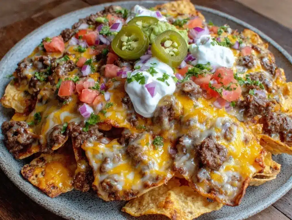 Cheesy Beef Nachos Supreme - featured image