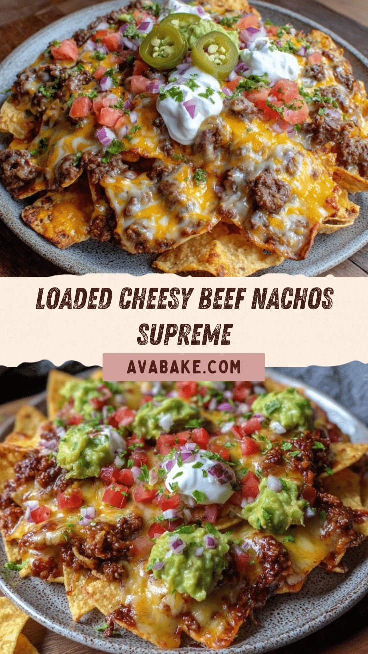 Cheesy Beef Nachos Supreme recipe