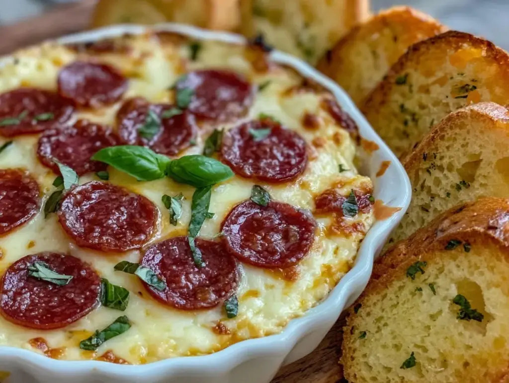 Cheesy Pepperoni Pizza Dip - featured image