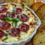 Cheesy Pepperoni Pizza Dip - featured image
