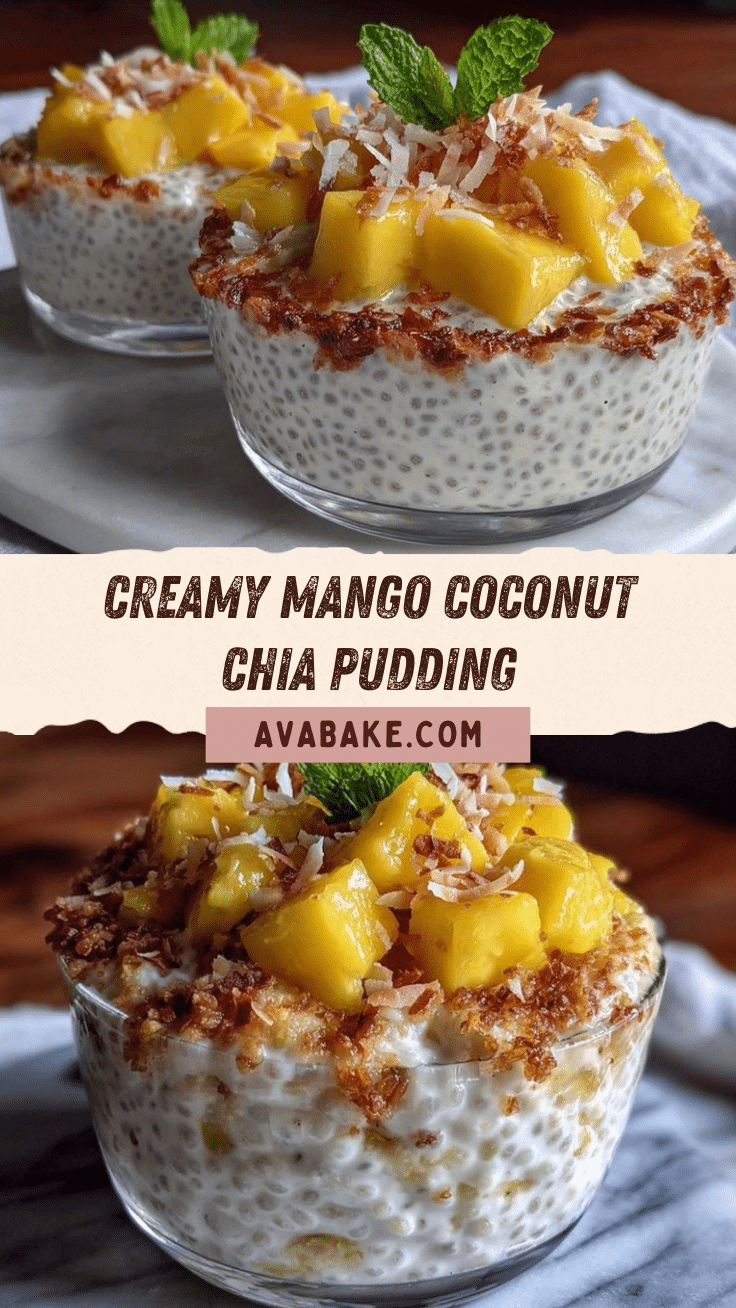 chia seed pudding with mango and coconut recipe