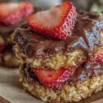 Chocolate-Covered Strawberry Cookie Crisp Stacks - featured image