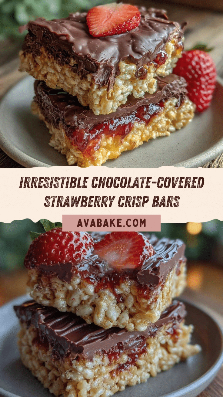 chocolate-covered strawberry rice crisp bars recipe