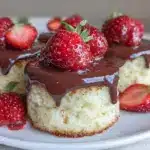 chocolate-covered strawberry steamed cakes - featured image