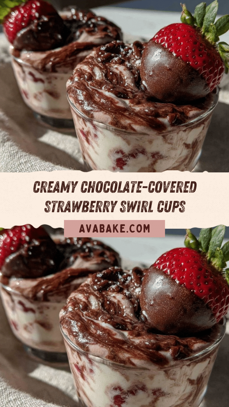 chocolate-covered strawberry swirl milk cups recipe