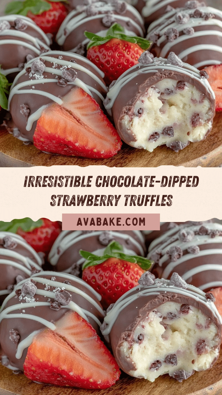 chocolate-dipped strawberry cookie dough truffles recipe