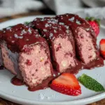 chocolate-dipped strawberry mousse wedges - featured image