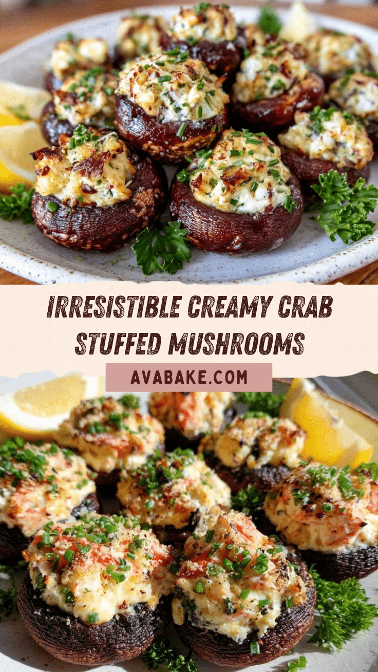 crab stuffed mushrooms recipe