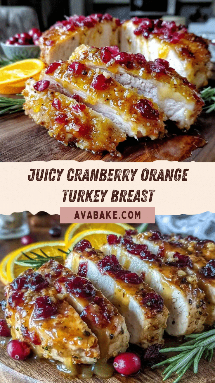 cranberry orange glazed turkey breast recipe