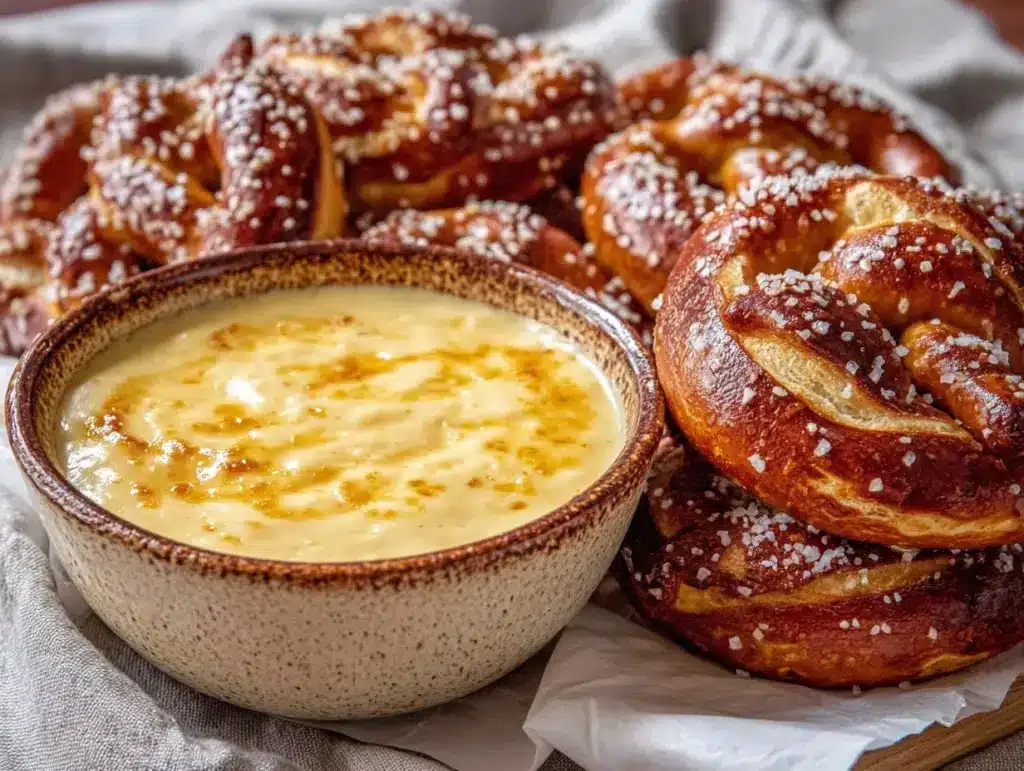 creamy beer cheese dip - featured image