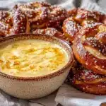creamy beer cheese dip - featured image