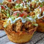 crispy chicken taco fry cups - featured image
