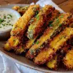 crispy fried pickle spears - featured image
