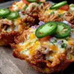 crispy loaded queso ranch chicken cups - featured image