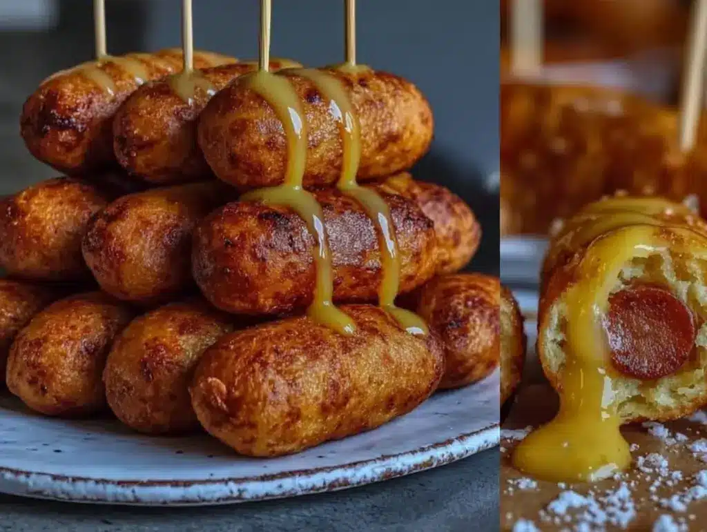 crispy mini corn dogs - featured image