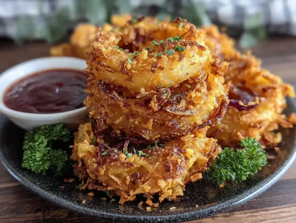 crispy onion rings - featured image