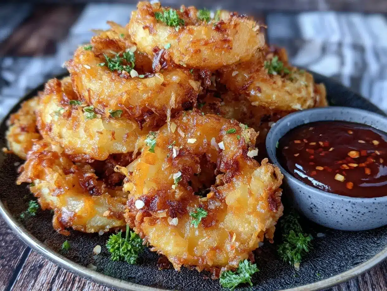 crispy onion rings preparation steps