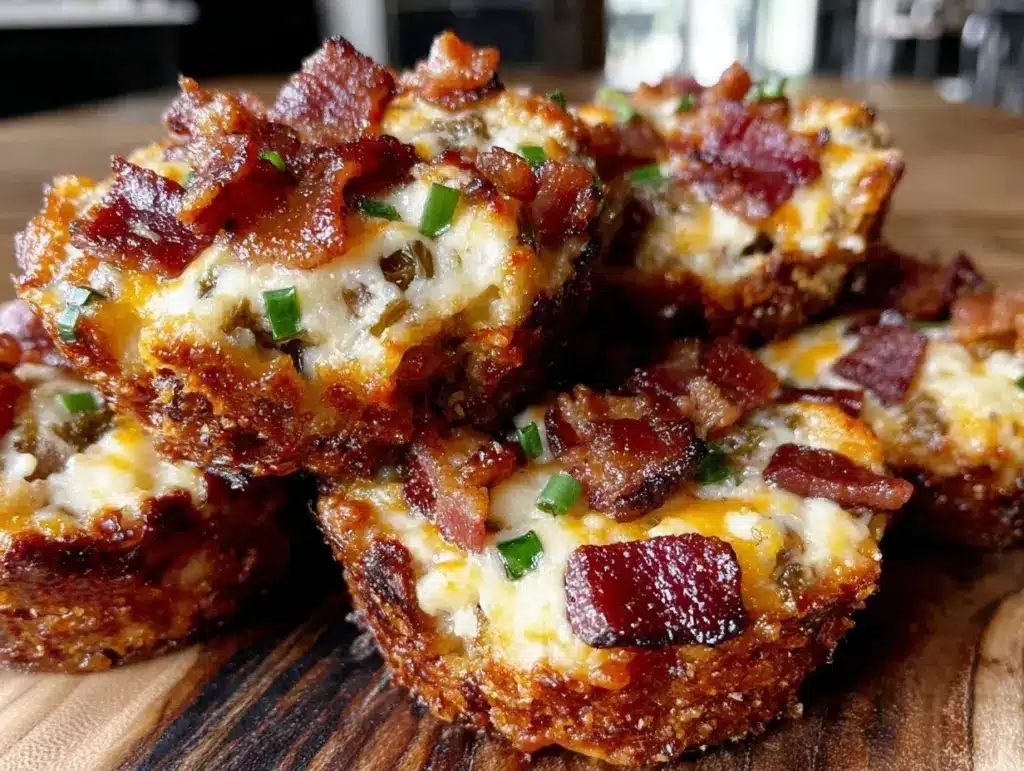 Crispy Super Bowl Bacon Jalapeño Pizza Bites - featured image