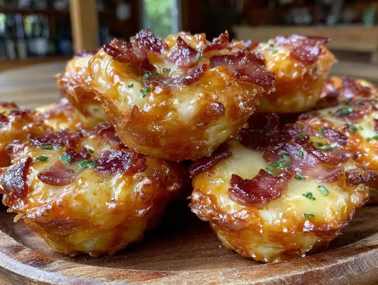 Crispy Super Bowl Bacon Jalapeño Pizza Bites preparation steps