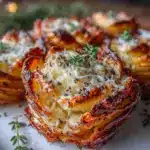 crispy truffle Parmesan potato stacks - featured image
