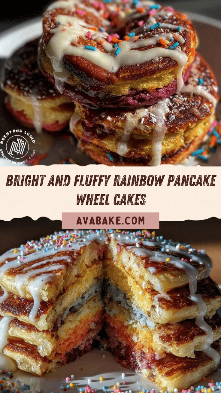 dr seuss rainbow pancake wheel cakes recipe