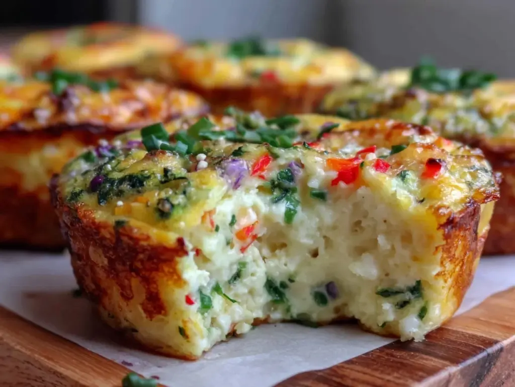 egg white vegetable frittata muffins - featured image