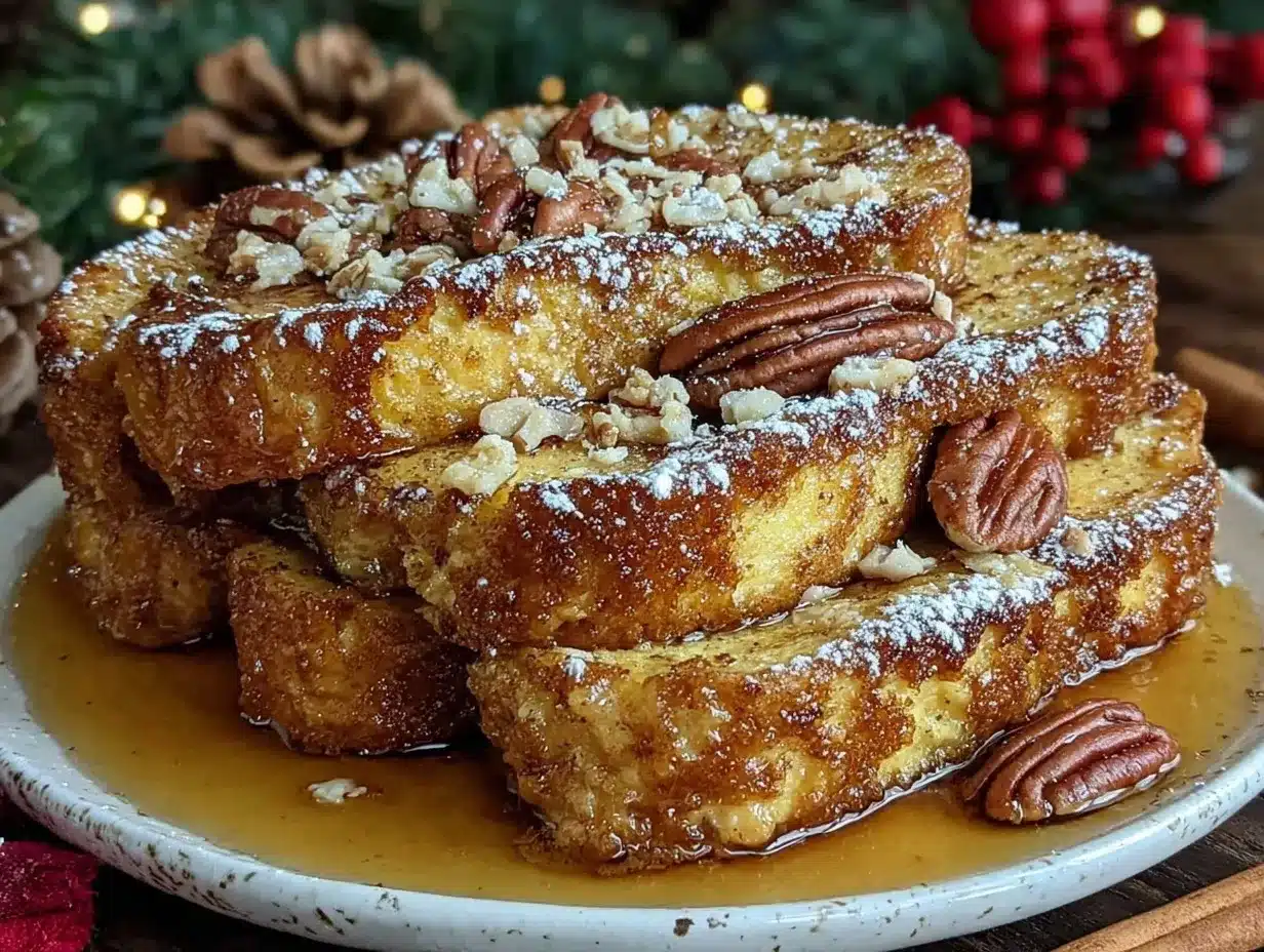 Eggnog French Toast Casserole preparation steps