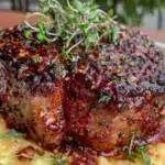 filet mignon with red wine reduction - featured image