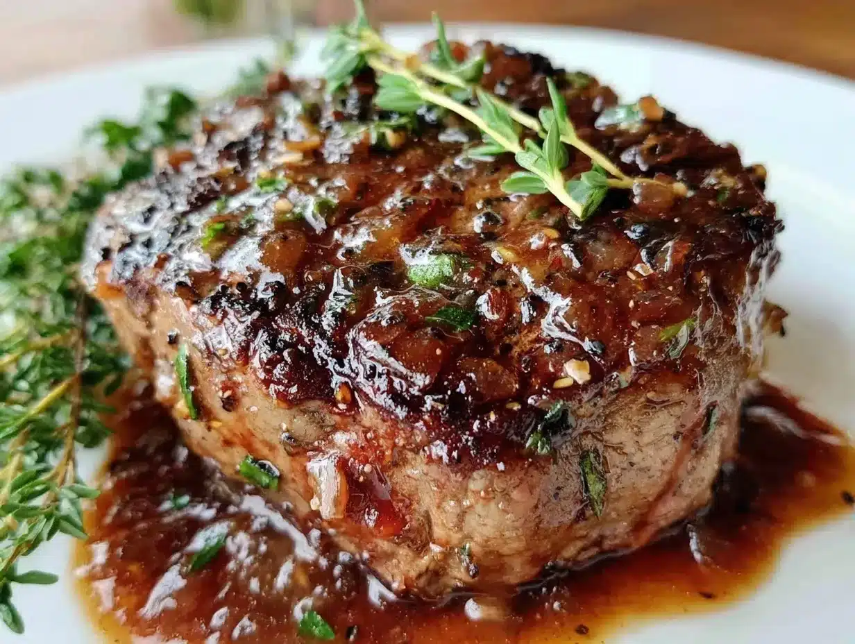 filet mignon with red wine reduction preparation steps