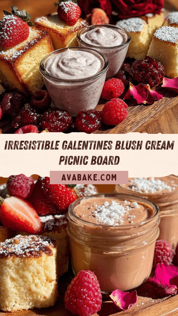 Galentine’s Blush Cream Dessert Board recipe
