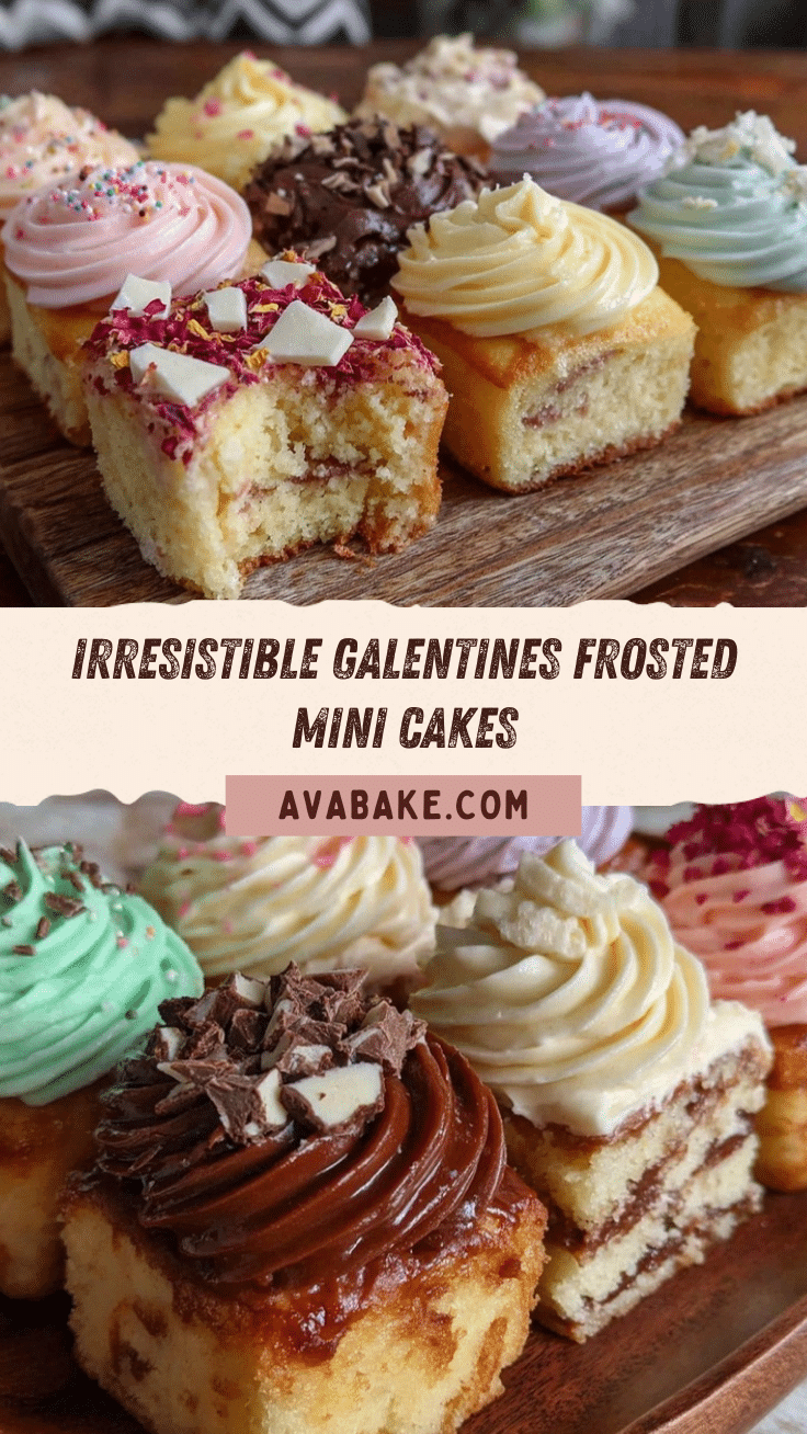 Galentine’s Frosted Mini Cake Sampling Board recipe