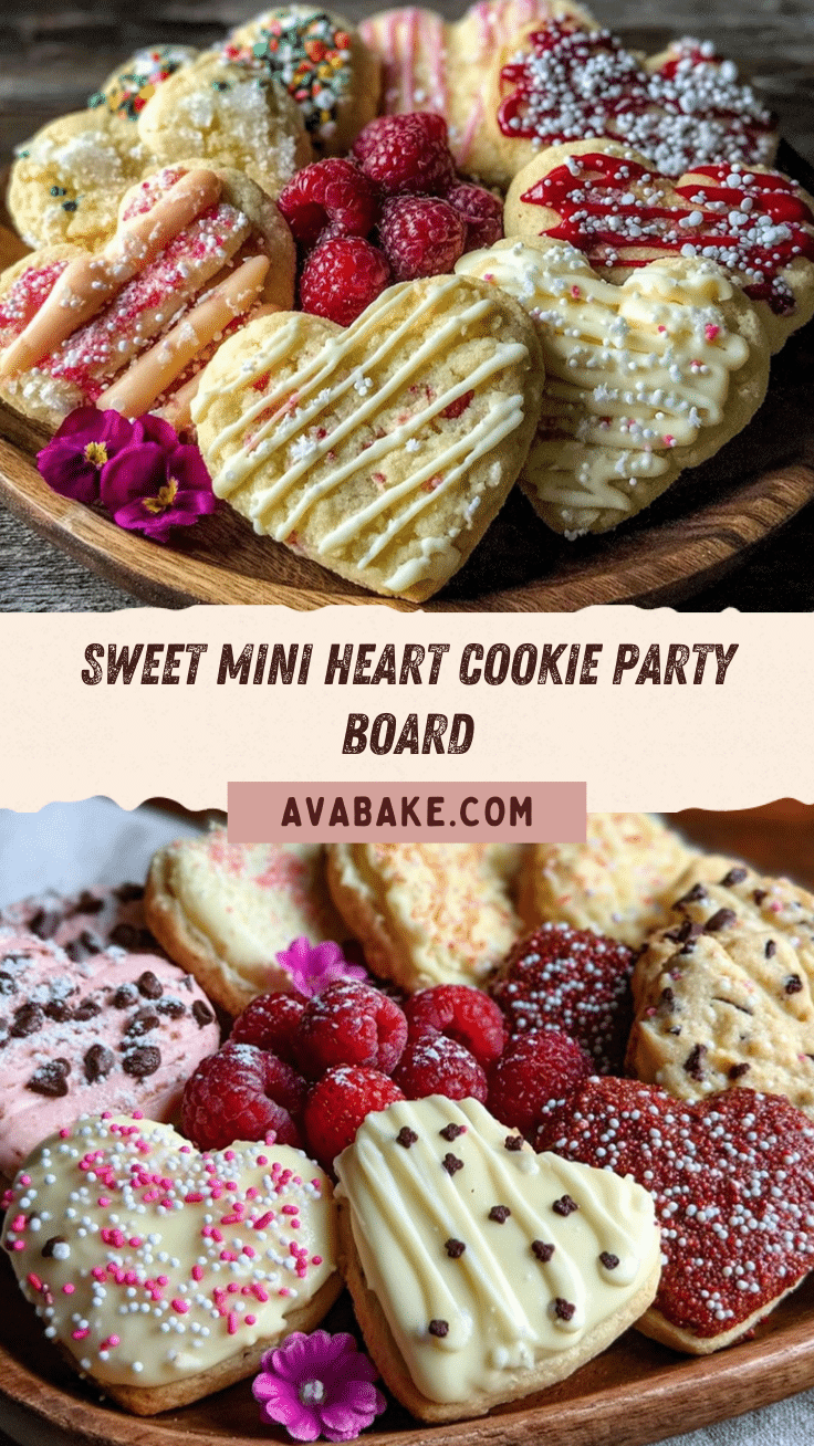Galentine’s Mini Heart Cookie Party Board recipe